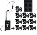 Retekess T130P Tour Guide System,Upgraded Noise Reduction,Wireless Tour Guide Headsets,Long Standby 36h Translation Device for Church,Factory (1 Transmitter 10 Receivers)