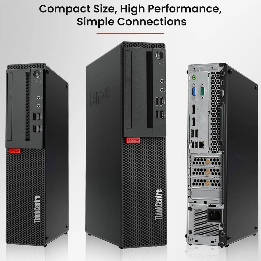 Lenovo ThinkCentre M910S Desktop Computer PC - Intel Core i5-6500 6th Gen - 32GB DDR4 Ram - 512GB SSD - 24-in LED Monitor - Built-in WiFi - Wireless Keyboard & Mouse - Windows 11 Pro (Renewed)