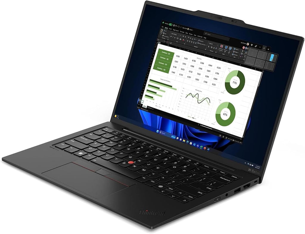 Lenovo ThinkPad X1 Carbon Gen 13 Touchscreen 14' Copilot+ PC Ultrabook - Intel Core Ultra 7 265U - 32 GB - 1 TB SSD - English Keyboard - Black Paint - Intel Chip - 1920 x 1200 - Windows 11 Pro