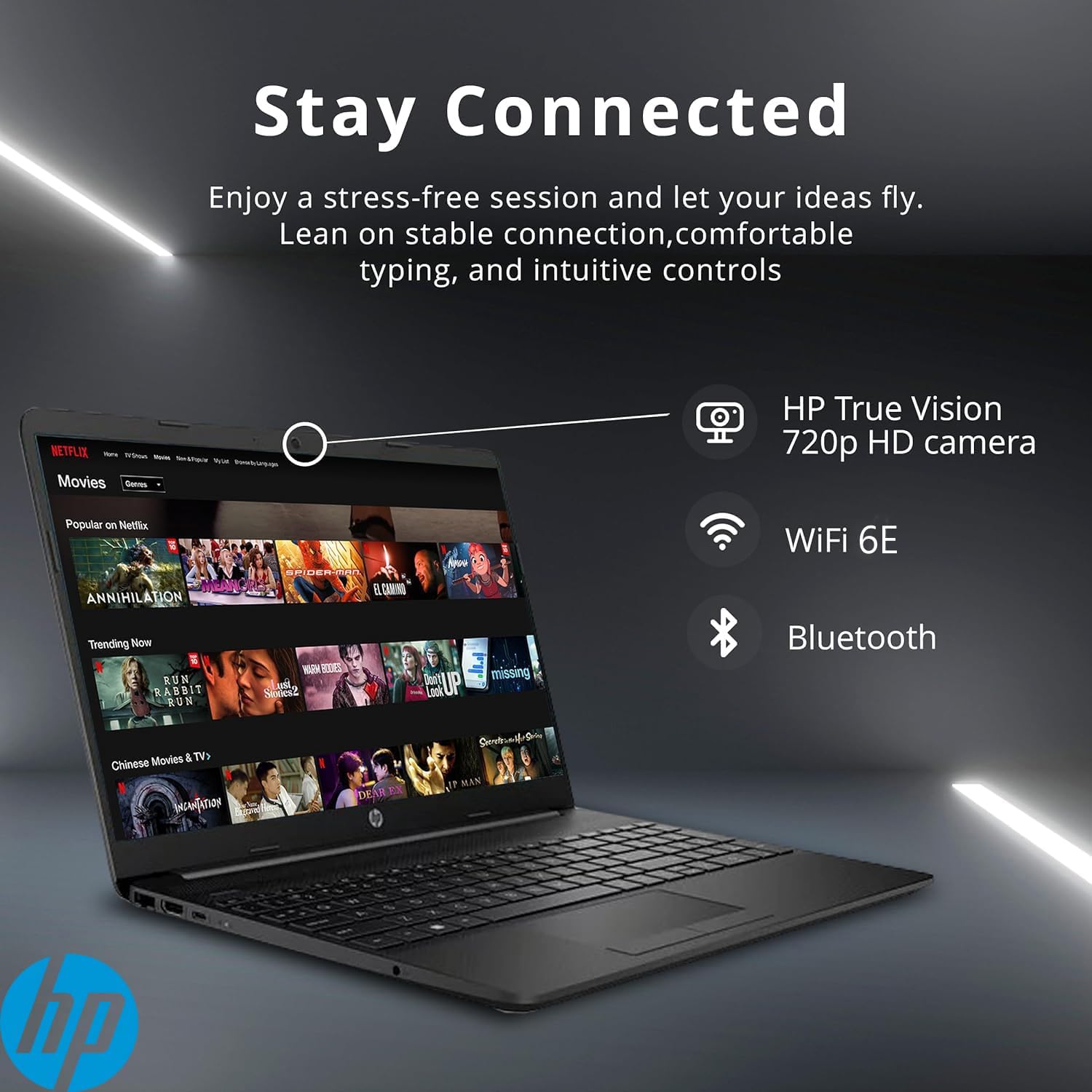 HP 15.6' FHD Laptop, Business & Fun, 16GB RAM, 512GB SSD, AMD Ryzen 5 5500U Processor(Beats i7-1250U), Ethernet RJ-45, SD Card Reader, WiFi 6, Windows 11 Pro, WOWPC Recovery USB