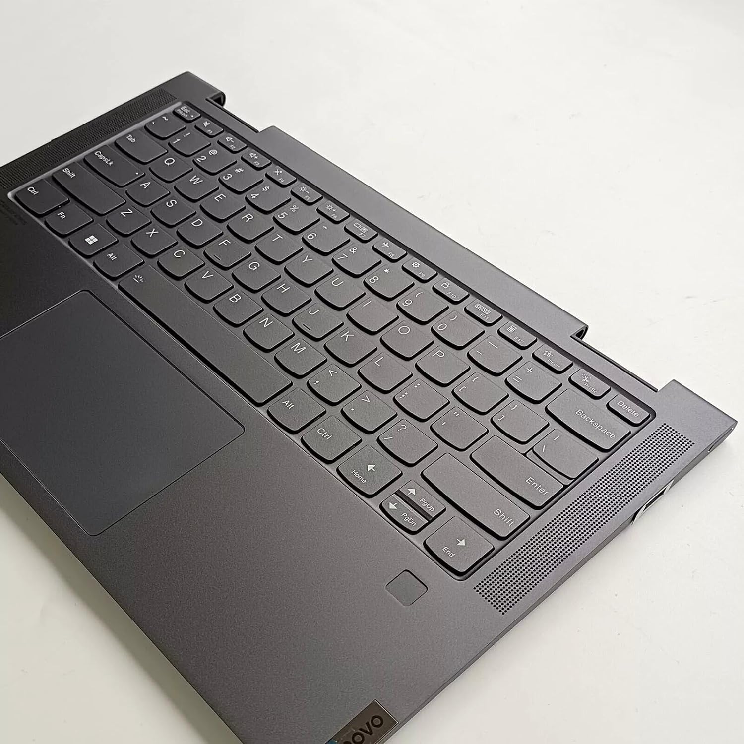 New Replacement for Lenovo Yoga 7-14ITL5 82BH 7 14ITL5 7-14 Laptop Upper Case Palmrest Backlit Keyboard Touchpad Assembly Part 5CB1A16224 AM1RW000100 (Gray)