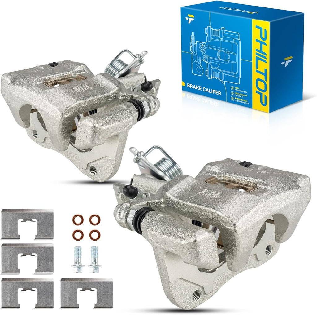 PHILTOP Brake Caliper Rear Compatible with 1998-2007 Honda Accord, 2004-2008 Acura TSX, 19-B2068, 19-B2069