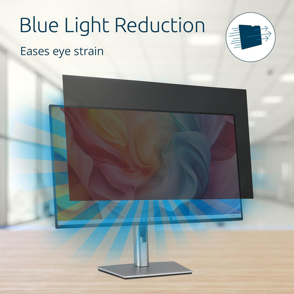 Kensington High Clarity Privacy Screen for 27 inch 16:9 Widescreen Monitor, Easy Installation Computer Privacy Filter for Desktop, 2H hardness Protection, Compatible with LG Samsung Dell, HC270A169A