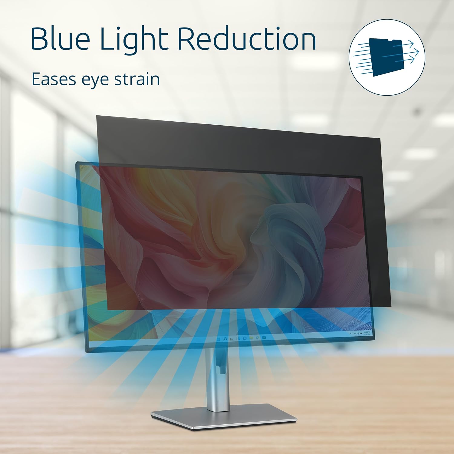 Kensington High Clarity Privacy Screen for 27 inch 16:9 Widescreen Monitor, Easy Installation Computer Privacy Filter for Desktop, 2H hardness Protection, Compatible with LG Samsung Dell, HC270A169A