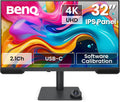 BenQ PV3200U 32' 4K UHD Monitor for Video Editing, 95% DCI-P3, 100% Rec.709/sRGB, 2.1ch Speakers, 65W USB-C, Mac Compatible, Factory-Calibrated, Software Calibration, Ergonomic Stand
