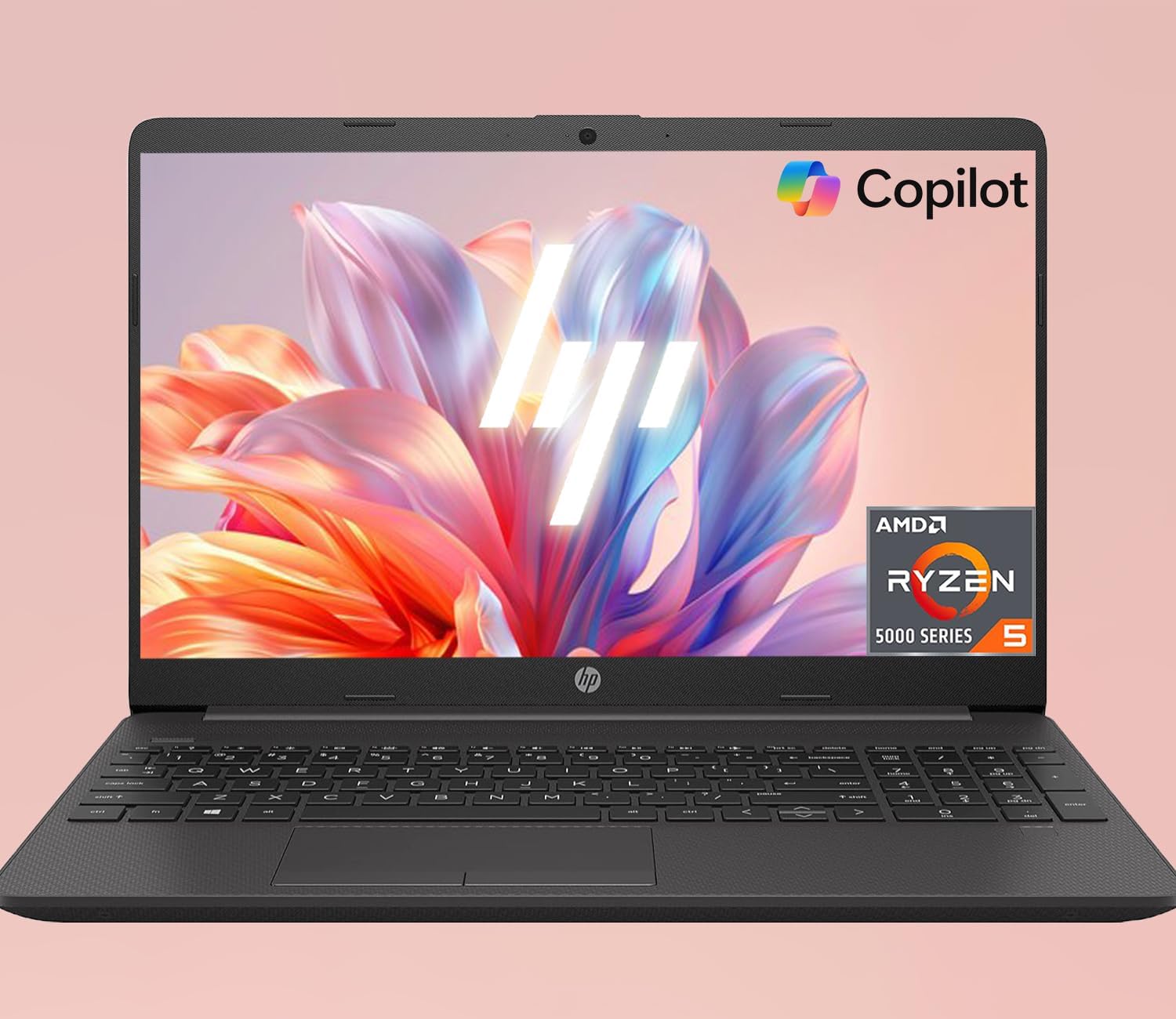 HP 15.6' FHD Laptop, Business & Fun, 16GB RAM, 512GB SSD, AMD Ryzen 5 5500U Processor(Beats i7-1250U), Ethernet RJ-45, SD Card Reader, WiFi 6, Windows 11 Pro, WOWPC Recovery USB