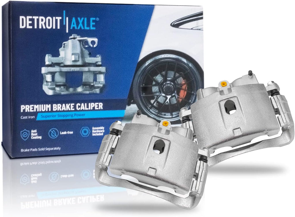 Detroit Axle - Brake Kit for 2003-2020 Express Savana 3500, 2006-2016 Express Savana 2500, Front & Rear Disc Brake Rotors Ceramic Brake Pads Brake Calipers Replacement
