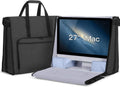 Damero Carrying Tote Bag Compatible with Apple 27' iMac Desktop Computer, Travel Storage Bag for iMac 27-inch and Other Accessories, Black
