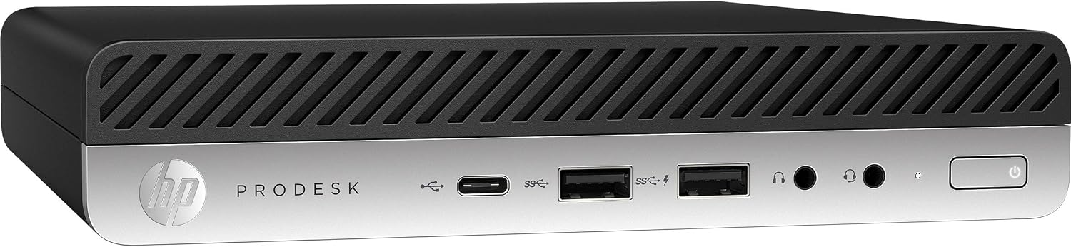 HP ProDesk 600 G4 Mini Desktop Computer w/ 24in Monitor, 600G4 Mini Computer Win11 Core 8th 3.5GHz, 8GB RAM, 256GB SSD, RGB Keyboard, HDMI (Renewed)