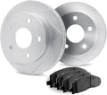 Dynamic Friction Company Front Brake Kit Fits 2001-2012 Ford Courier; 1998-2004 Ford Fiesta; 2001-2008 Ford Ka| 3000 Semi Metallic Brake Pads and Slotted Brake Rotors