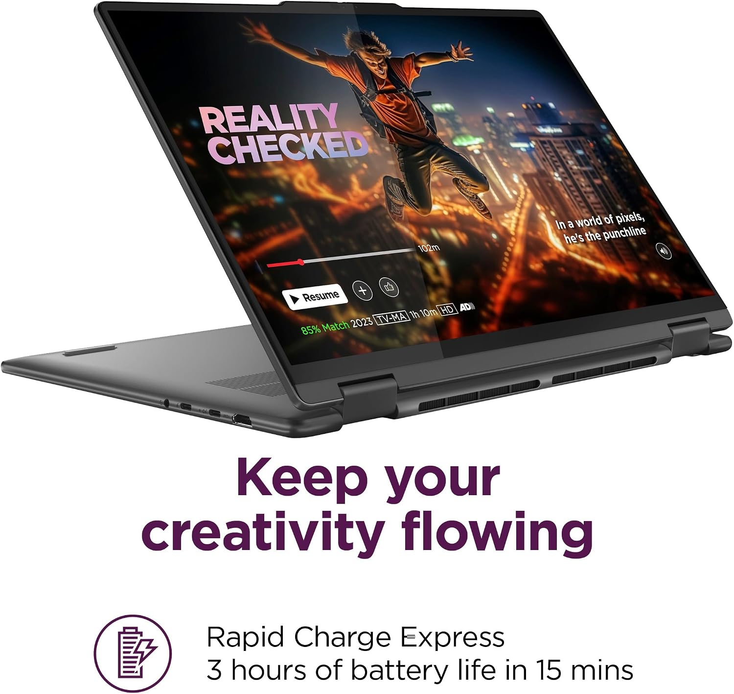 Lenovo Yoga 7 7i 2-in-1 Business Laptop (16' FHD+ Touchscreen, Intel Core Ultra 7 155U (Beat i7-1355U7), 16GB RAM, 1TB SSD, IST Pen) Backlit, Fingerprint, FHD IR Webcam, Win 11 Home w/AI Copilot, Grey