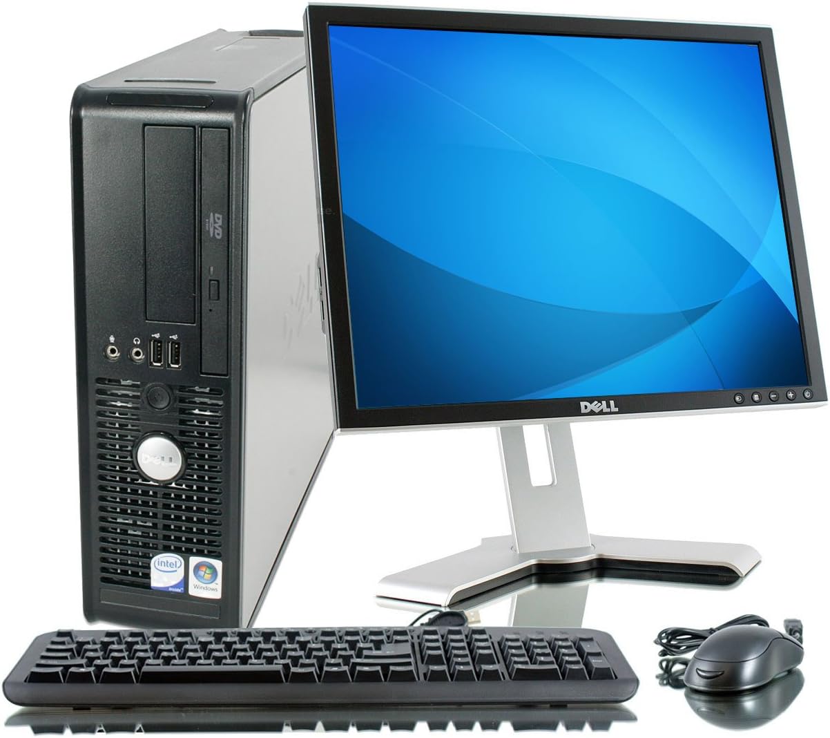 Optiplex GX780 Small Form Factor - 400GB HDD, 4GB Ram, DVD-Rom, 17in LCD Monitor, Windows XP Professional (Renewed)