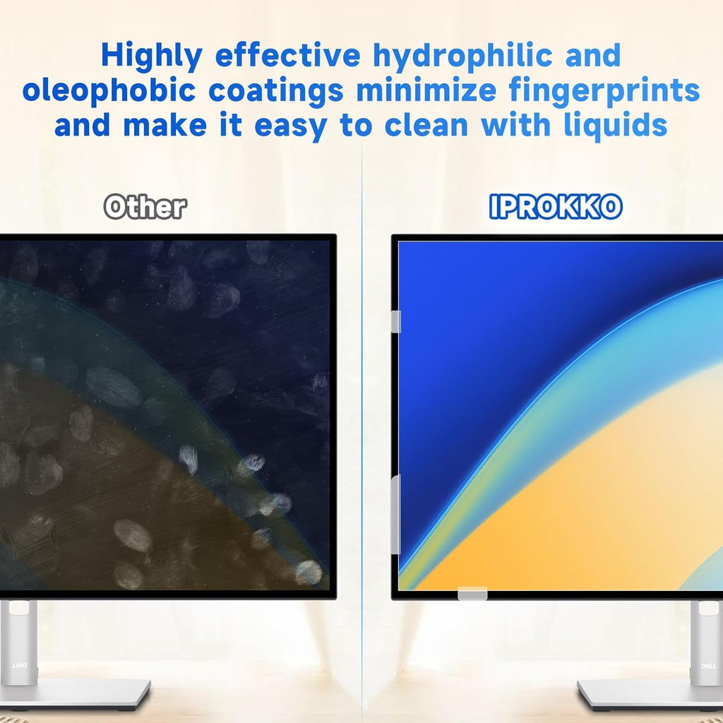 IPROKKO 2 Pack 34 inch Anti-Blue Light Monitor Screen Protector for 21:9 Widescreen, Removable Anti Glare Blue Light Blocking Screen Filter, Anti-UV Eye Protection PC Computer Film [Washable Wipes Clean]
