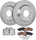 Detroit Axle - Front Brake Kit for Chevrolet Trailblazer Buick Rainier GMC Envoy Isuzu Ascender Bravada, Disc Brake Rotors Brake Pads Right Brake Caliper Replacement : 12.01'' inch Rotor