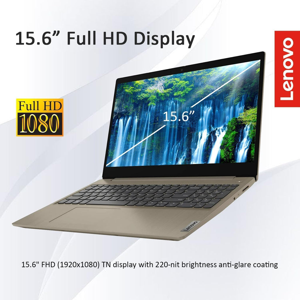 Lenovo IdeaPad 3 15' FHD Laptop with Office 365, Intel Core i3-1115G4 Processor, 12GB RAM 256GB SSD, 256gb 9H Docking Station, Webcam, Wi-Fi, Bluetooth, Windows 11 Home, Almond