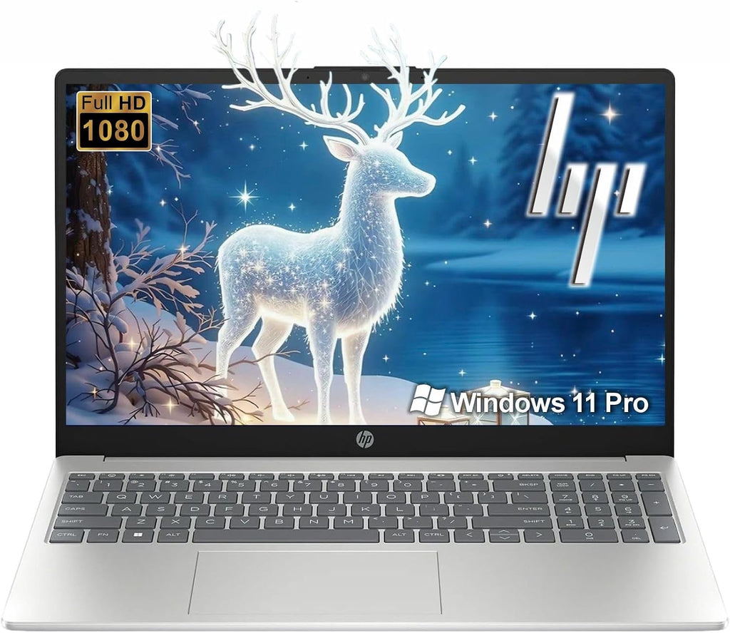 HP 255 G9 Business and Student Laptop | 15.6' FHD Display | Intel Dual Core Processor Series | Copilot AI-Ready | 32GB RAM | 1TB SSD | SD Card Reader | Long Battery | Wi-Fi 6 | Windows 11 Pro
