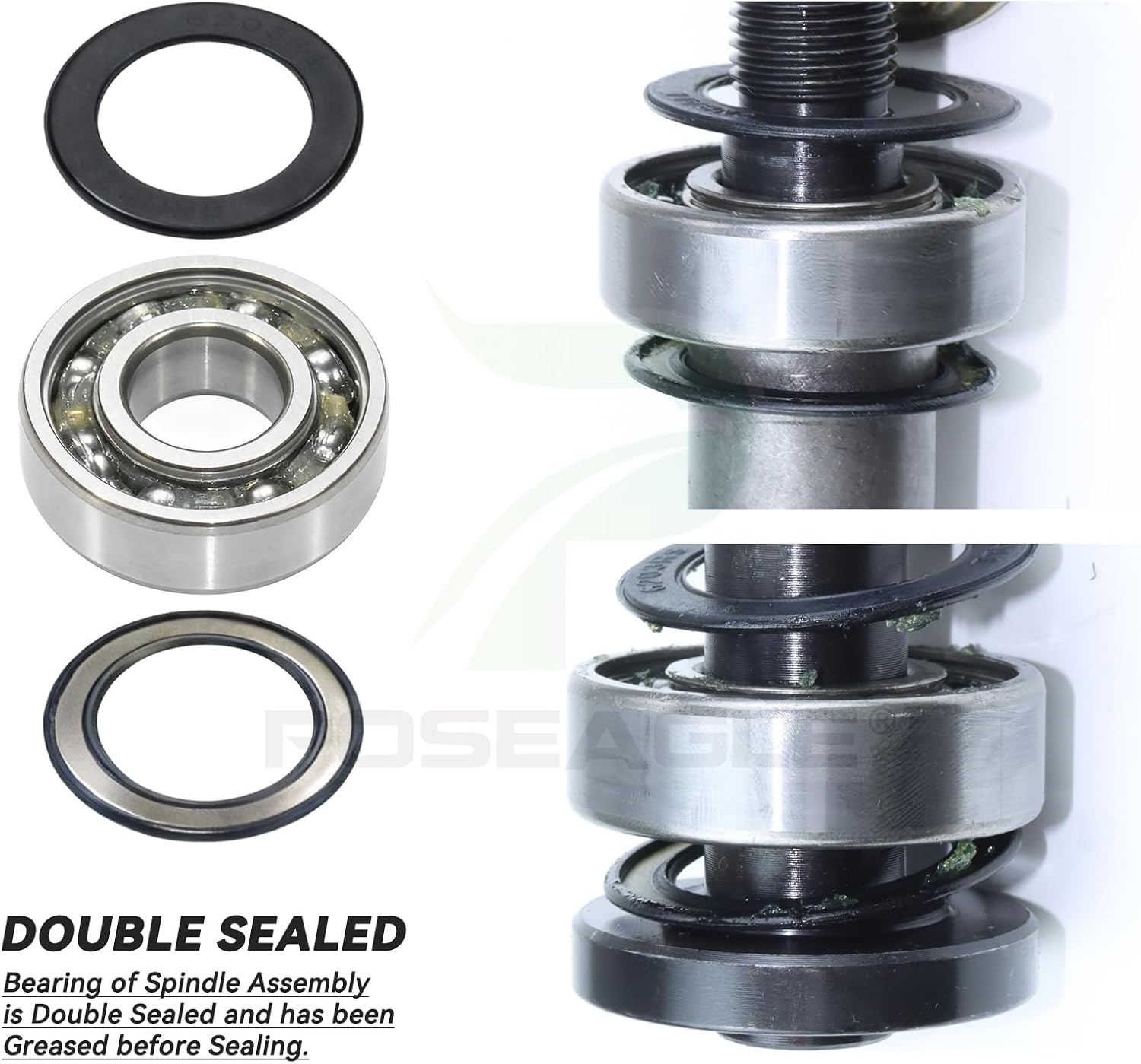 3 Pack 121-0751 Spindle Assembly with 125-5575 Spindle Pulley 106-2175 Idler Pulley 119-8820 Belt 1/2x142 Replaces 139-3214, 117-7267, 117-7439 for Toro 50 Inch Riding Mowers