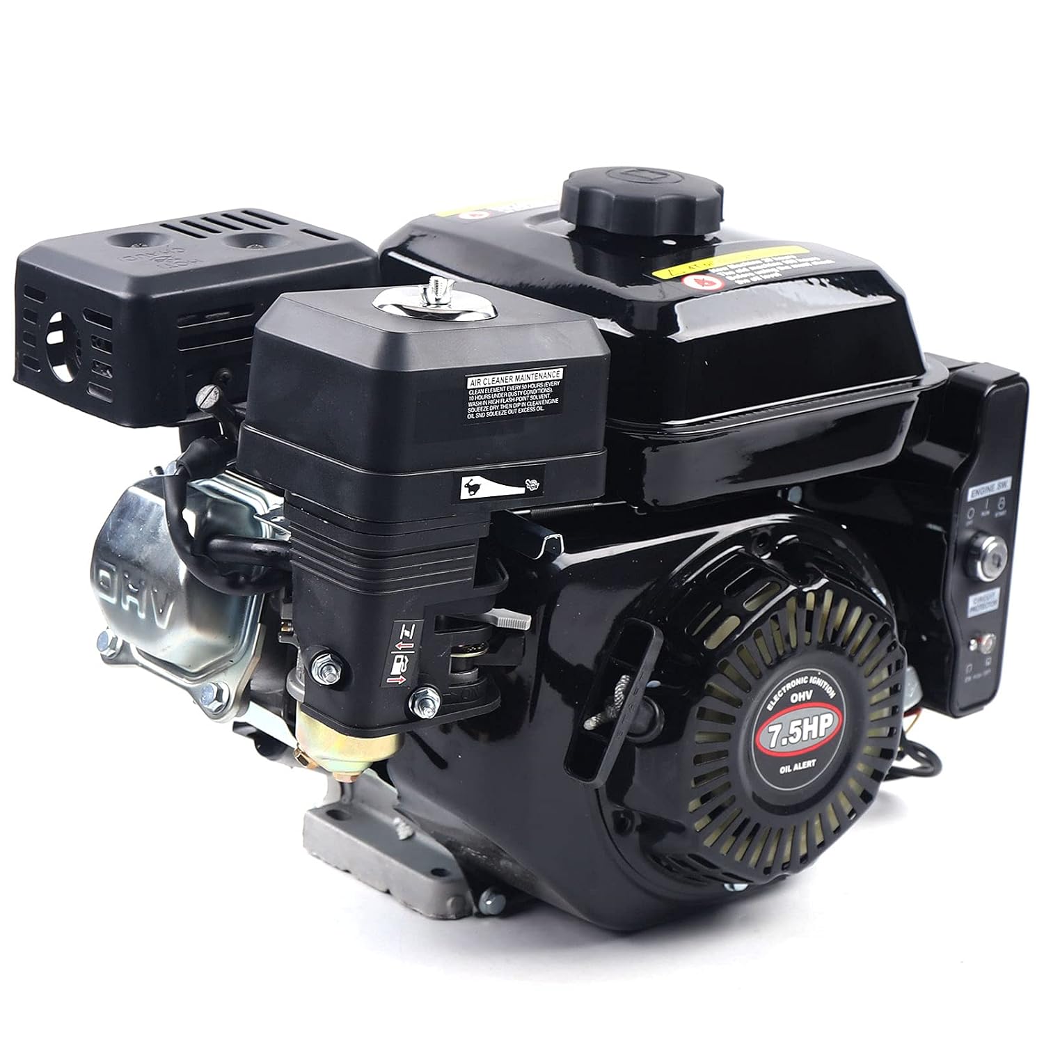 212CC Engine 7.5HP Gas Motor 4-Stroke Electric Start Go Kart Log Splitter Power Shaft Diameter 20mm