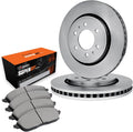 R1 Concepts Front Brake Kit| Super Duty Brake Pads and Blank Brake Rotors| WFXN1-67004 | 13.0' Front