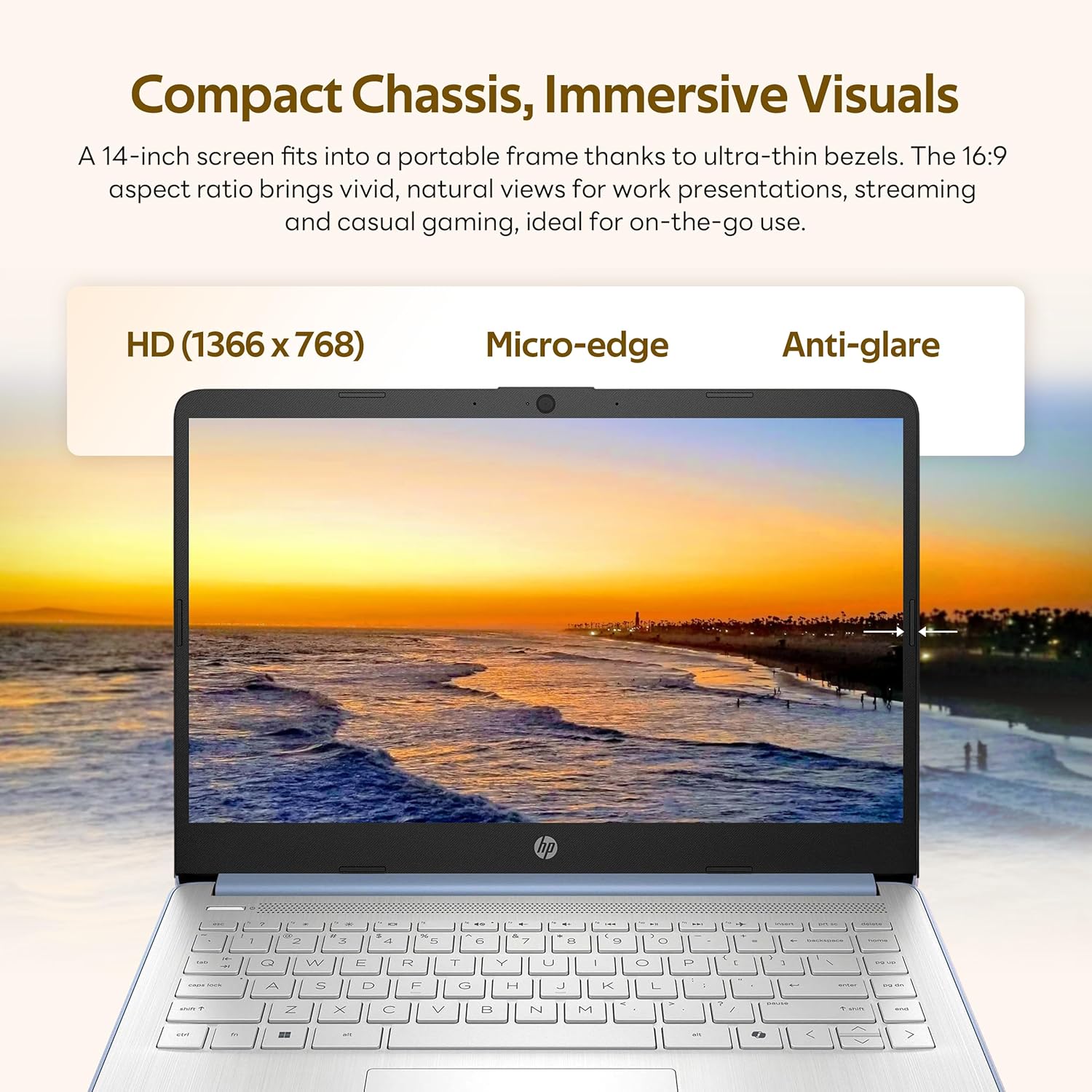 HP Flagship 14' Laptop with AI Copilot for Student, 13th Gen Intel 4-Core, 4GB DDR4, 256GB Storage(128GB UFS+128GB Docking Station), Intel Graphics, Webcam, 1 Year Office 365, WiFi 6, Win 11 S, Blue