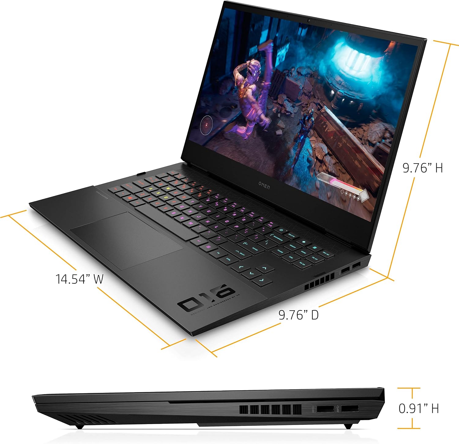 HP OMEN - 16.1' Gaming Laptop - Intel Core i7 - 16GB Memory - NVIDIA GeForce RTX 3060 - 512GB SSD - Shadow Black