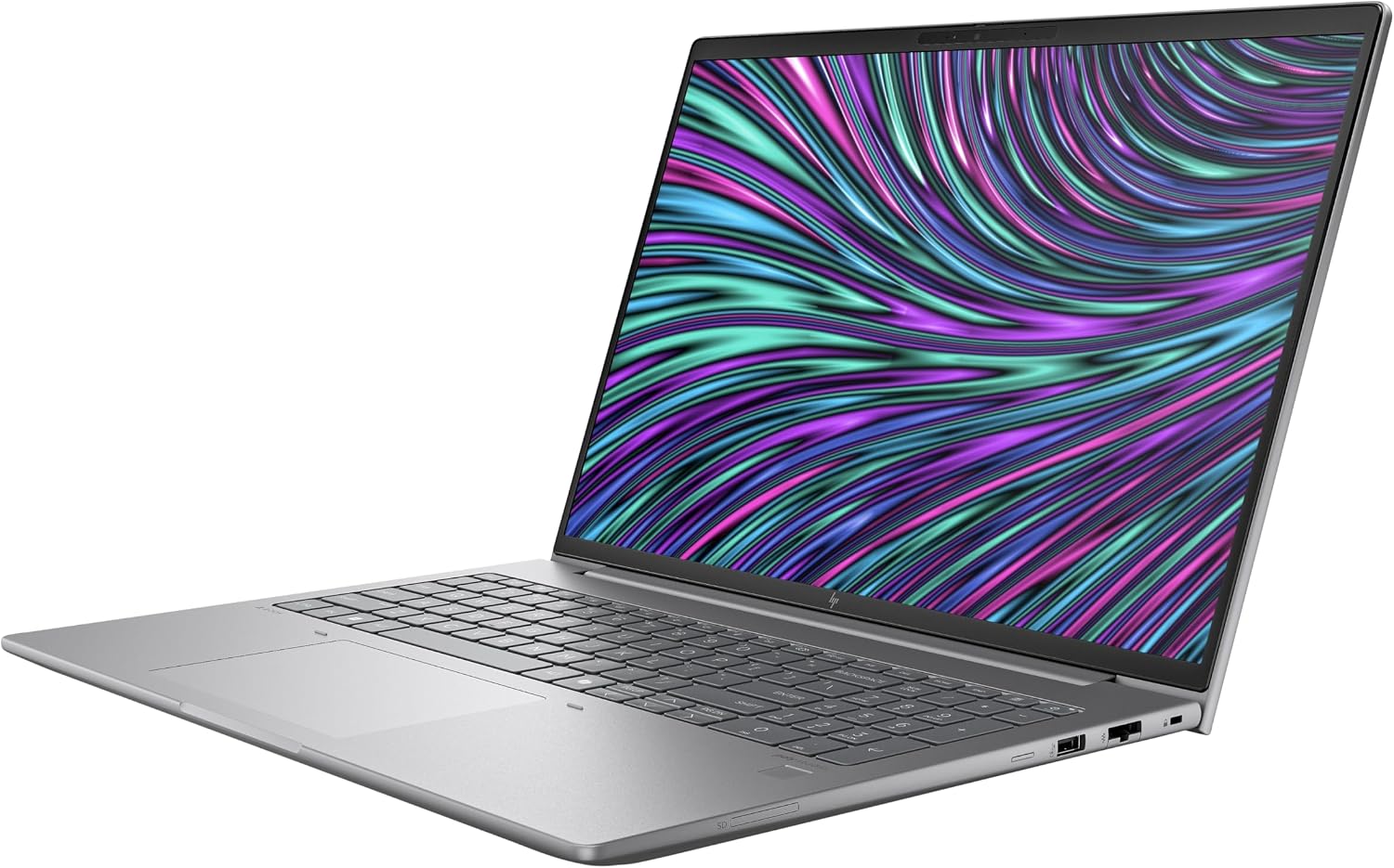HP ZBook Power 16 G11 Mobile Workstation AI Laptop (16' FHD+, Intel Core Ultra 7 155U, NVIDIA RTX A500, 32GB DDR5, 1TB SSD) for Engineer, Designer, FP, IR Webcam, 2x Thunderbolt 4, IST HUB, Win 11 Pro