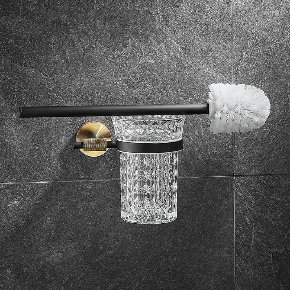 Stainless Steel Bathroom Hardware Set Bathroom Accessories Black Towel Rail Bar Rack Gold Towel Bar Shelf Towel Holder,Toilet Brush