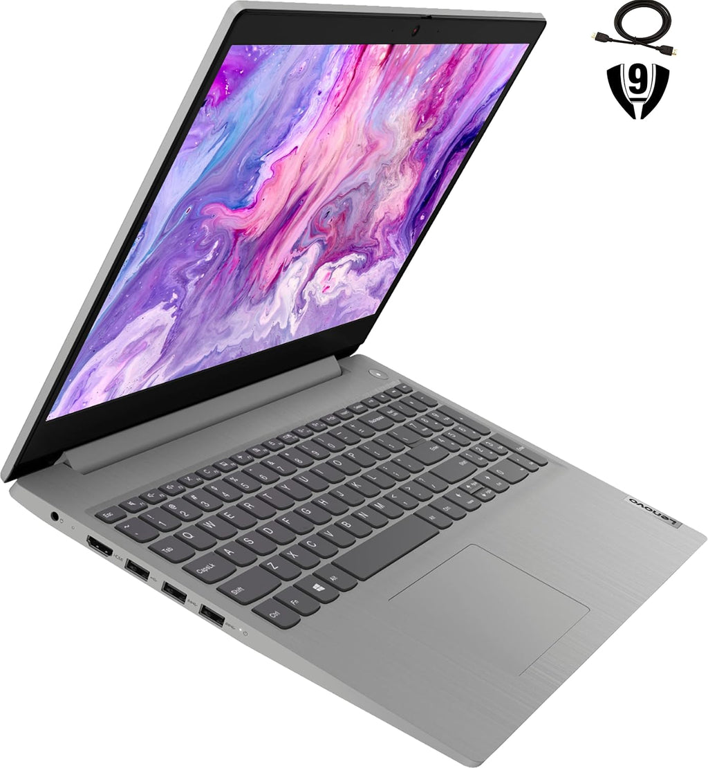 Lenovo Ideapad 3 15 Laptop, 15.6' FHD Display, AMD Ryzen 3 3250U Processor, 16GB DDR4 RAM, 512GB SSD, Webcam, HDMI, WiFi 5, Light Weight, Platinum Grey, Windows 10, Gray
