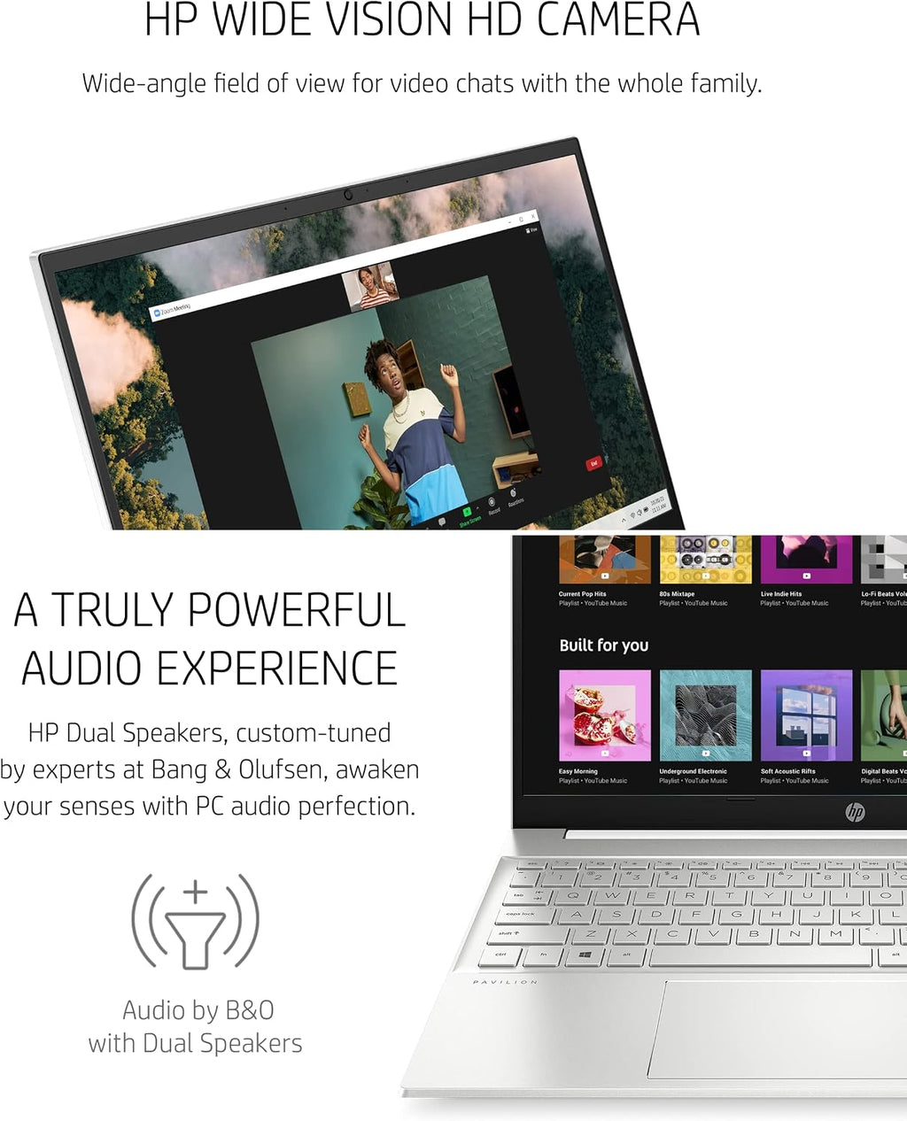 HP Pavilion 15 Laptop, 11th Gen Intel Core i7-1165G7 Processor, 16 GB RAM, 512 GB SSD, FHD IPS micro-edge Display, Win11 Pro, Long Battery Life (Renewed), Natural silver aluminum