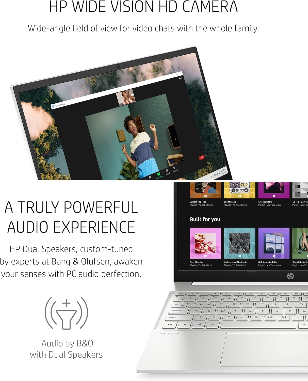 HP Pavilion 15 Laptop, 11th Gen Intel Core i7-1165G7 Processor, 16 GB RAM, 512 GB SSD, FHD IPS micro-edge Display, Win11 Pro, Long Battery Life (Renewed), Natural silver aluminum