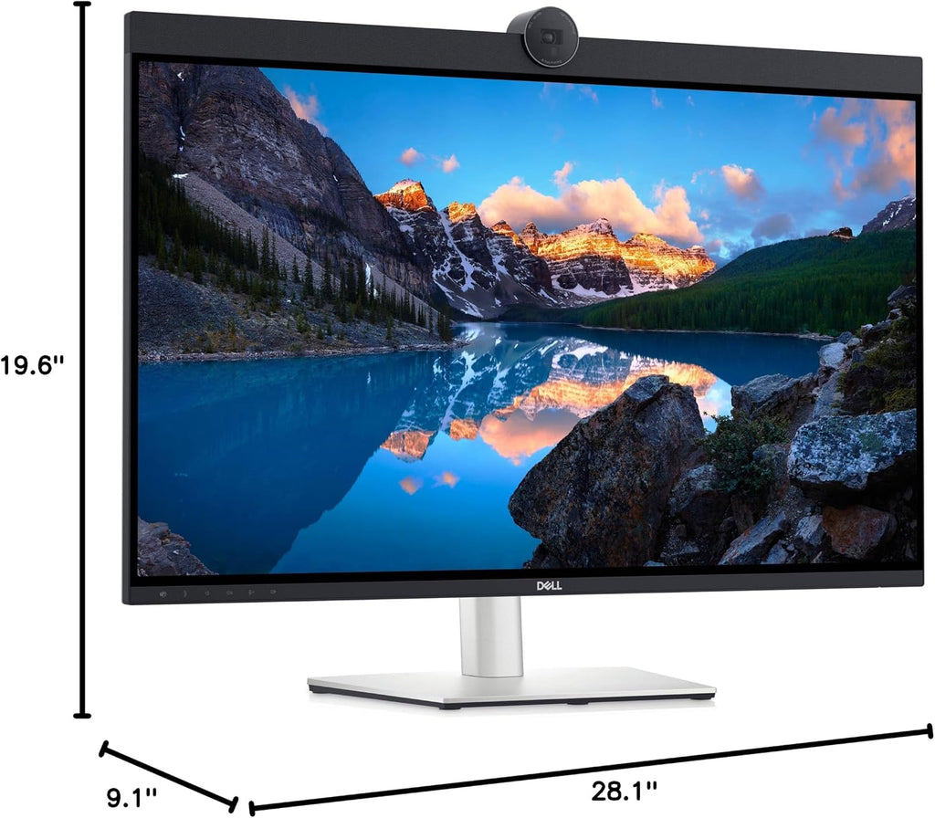 Dell UltraSharp 32' 4K UHD IPS Video Conferencing Monitor w/5ms Response Time, Built-in Speakers, Anti Glare, VESA Mount (100mm), DisplayPort, HDMI, Black/Silver (U3223QZ) 2 Pack