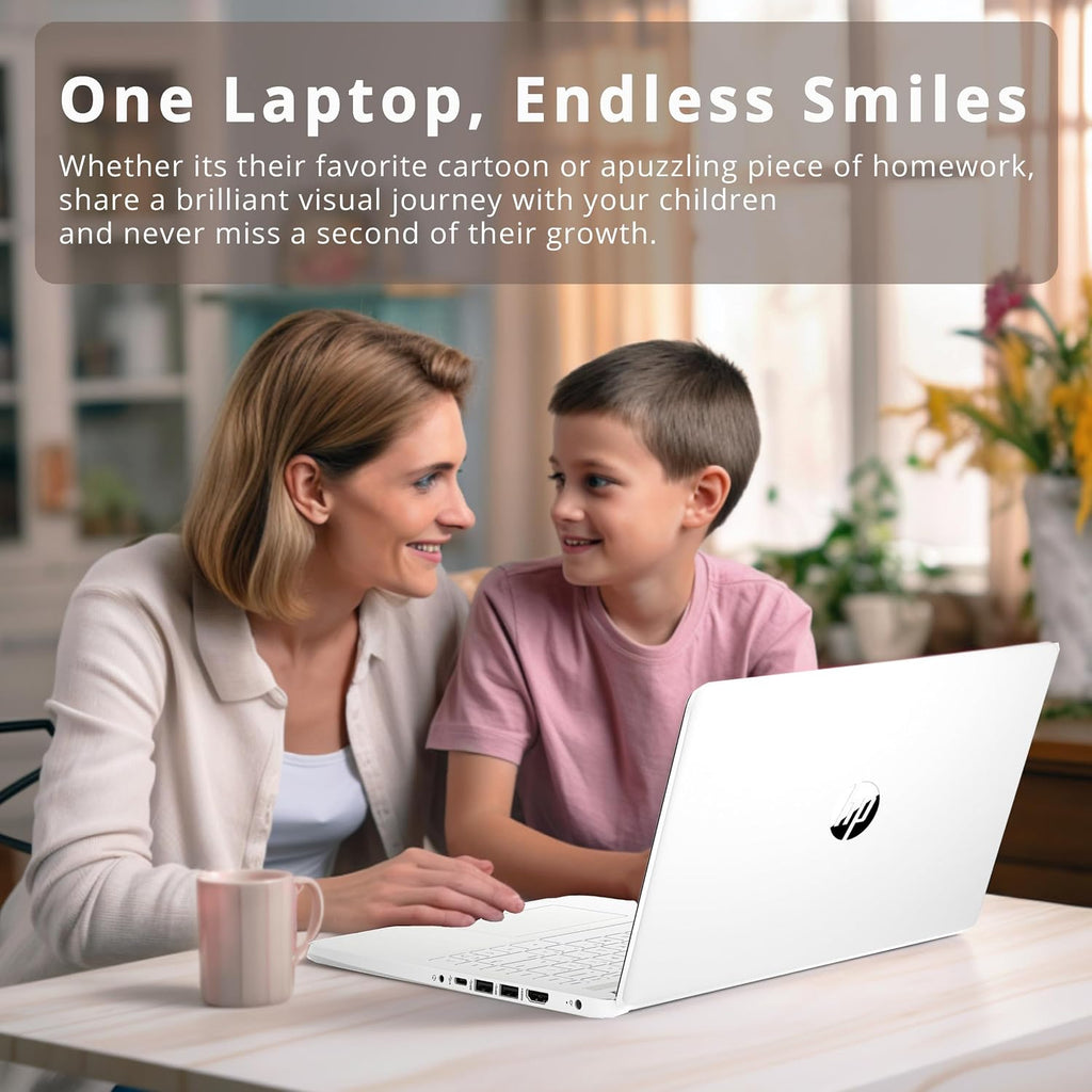 HP Stream 14' HD BrightView Laptop, Intel Celeron N4120 Processor, 8GB RAM, 64GB SSD, Intel UHD Graphics, 720p Webcam, WiFi, HDMI, Win 11 S, White (Renewed)