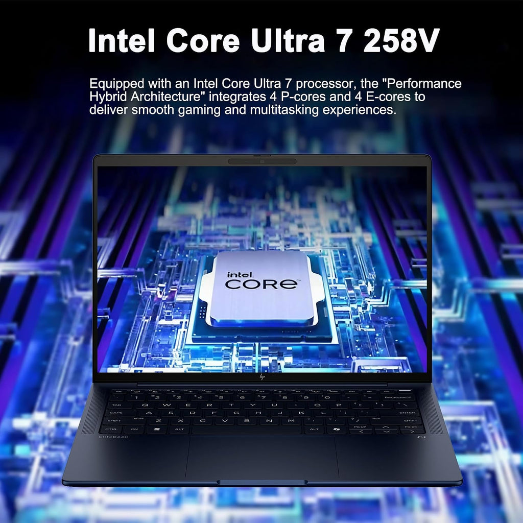 HP EliteBook X G1i Laptop 14' WUXGA Touchscreen (500nits 100% sRGB) Intel 8-core Ultra 7 258V (NPU Up to 47 Tops) 32GB DDR5 1TB SSD for Designer Business Professional Win11 ICP Hub