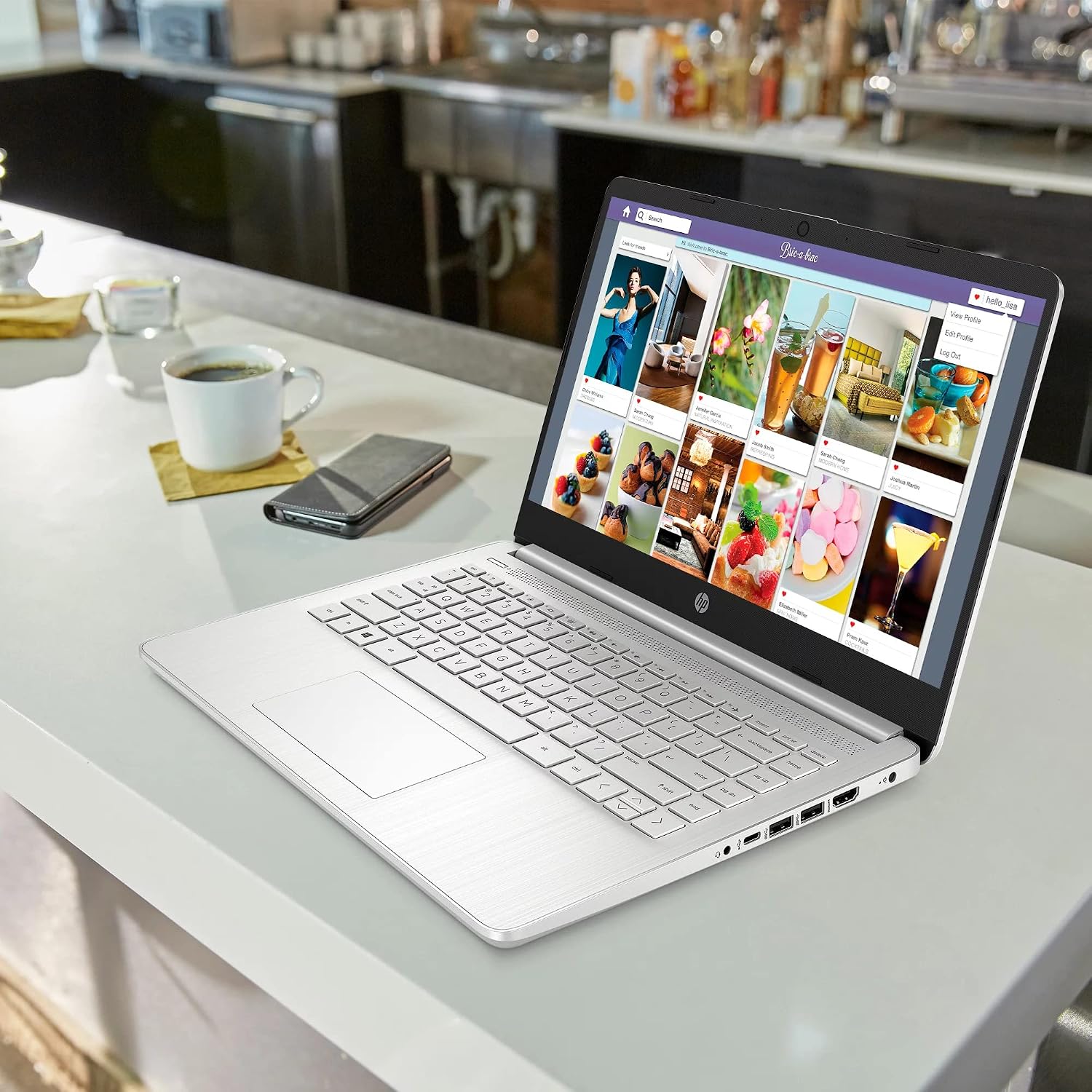 HP 14'' Full HD Screen Laptop, AMD Ryzen 3 3250U Processor, 8GB DDR4 RAM, 256GB SSD, USB Type-C, Wi-Fi, HD Webcam, HDMI, Windows 11 Home, Silver