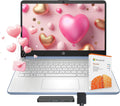HP Flagship 14' Laptop with AI Copilot for Student, 13th Gen Intel 4-Core, 4GB DDR4, 256GB Storage(128GB UFS+128GB Docking Station), Intel Graphics, Webcam, 1 Year Office 365, WiFi 6, Win 11 S, Blue