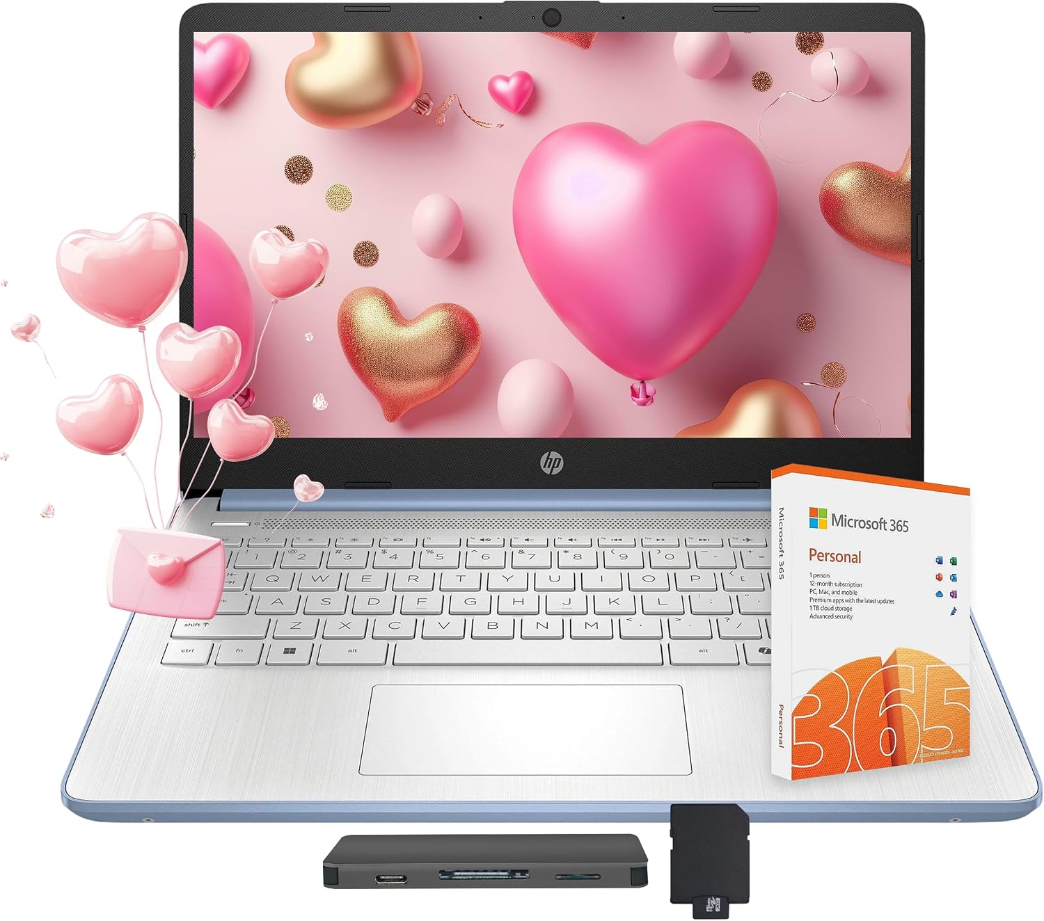 HP Flagship 14' Laptop with AI Copilot for Student, 13th Gen Intel 4-Core, 4GB DDR4, 256GB Storage(128GB UFS+128GB Docking Station), Intel Graphics, Webcam, 1 Year Office 365, WiFi 6, Win 11 S, Blue