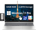 HP 15.6'' FHD IPS Touchscreen Laptop, Intel i7-1255U, 64GB RAM, 2.28TB Storage (2TB SSD+288GB Docking Station Set), Intel Iris Xe Graphics, Number Pad, Wi-Fi 6E, 720p HD Camera, Windows 11 Pro, Silver
