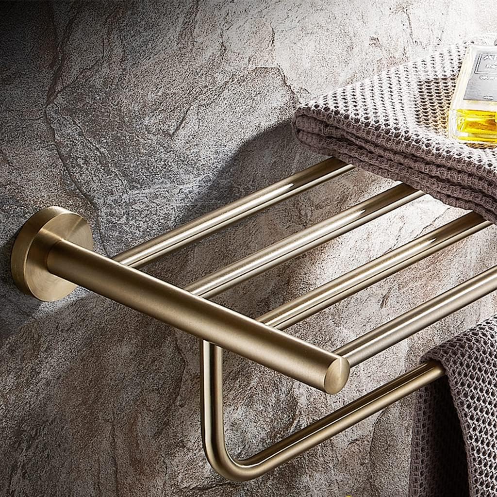BTZHY Towel Rack Towel Rack Bathroom Hardware Set, Gold Towel Rack, Towel Bar, Towel, Toilet Paper Holder, Susbathroom Accessory Bathroom Hardware/Fi*Ed Towel Rack The New
