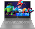 HP 14' HD Chromebook, Intel Celeron N4500, 4GB RAM, 64GB eMMC, Intel UHD Graphics, 720p Webcam, Wi-Fi 6, Fast Charge, Chrome OS, Gray (Renewed)