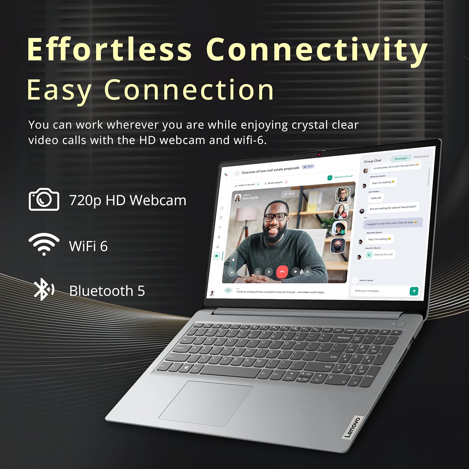 Lenovo IdeaPad 1i 15.6' FHD Business Laptop, Intel i5-1235U, 16GB RAM, 1.28TB Storage (1TB SSD+288GB Docking Station Set), Intel Iris Xe Graphics, Number Pad, HD Camera, WiFi 6, Win 11 Home, Gray