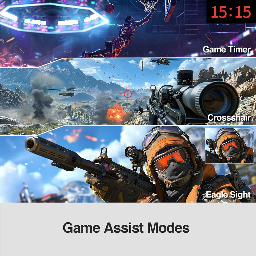 Z-Edge 27 Inch Gaming Monitor, QHD (2560 x 1440) 275Hz 240Hz Fast IPS Monitor, Support FreeSync, AG27QS 1ms MPRT Refresh Rate, sRGB 120%, 16.7M Colors, HDMIx2, DPx1