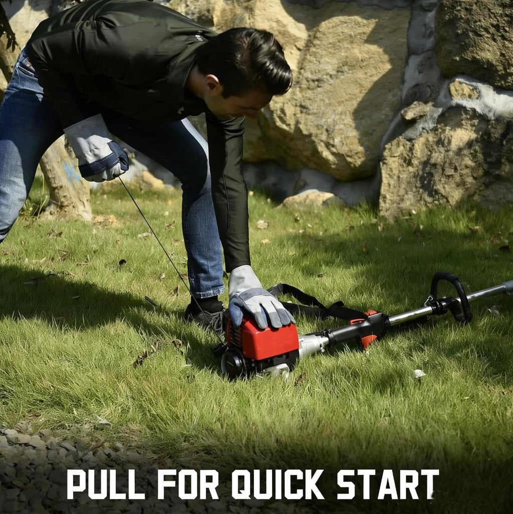 GX50 Gas 10 in 1 Brush Cutter 4 Strokes Weed Eater Chain Saw Lawn Mower Hedge Trimmer