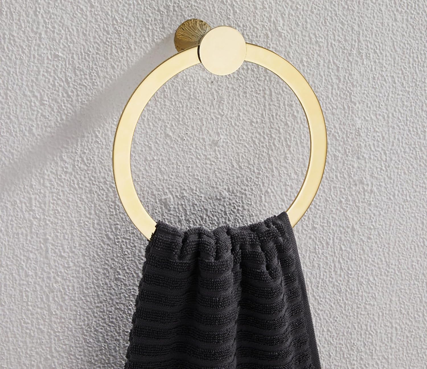 Bathroom Towel Rack Double Bath Towel Rack Towel Rod Clothes Hook, Bath Towel Holder Bright Gold