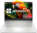 HP 14' FHD IPS Laptop, AMD Ryzen 3 3250U Processor, 32GB RAM, 2TB PCIe SSD, AMD Radeon Graphics, 720p HD Webcam, Dual Speakers, Wi-Fi, Bluetooth, Windows 11 S, Silver (Renewed)