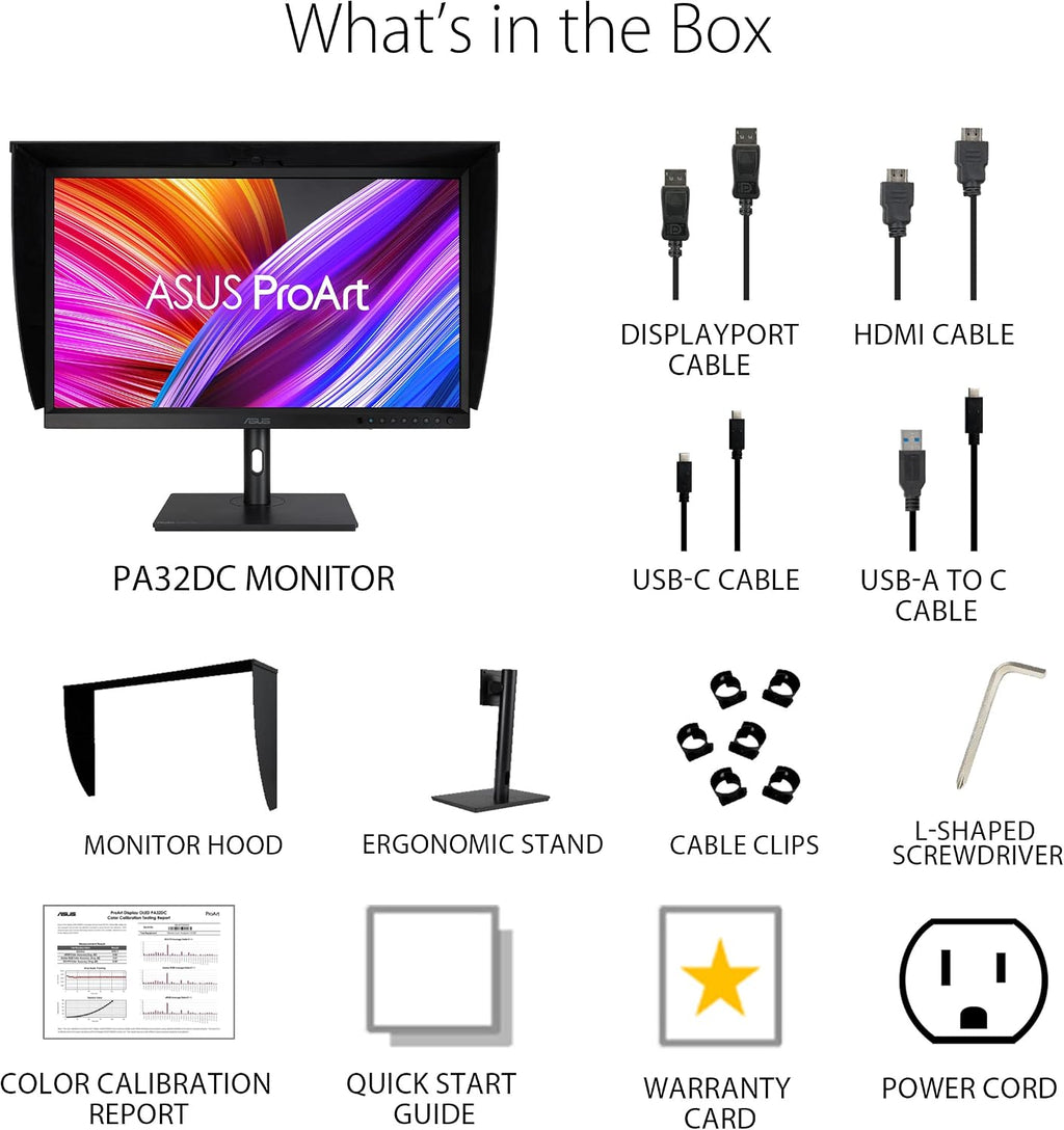 ASUS ProArt Display 31.5' 4K OLED Professional Monitor (PA32DC) (Renewed)