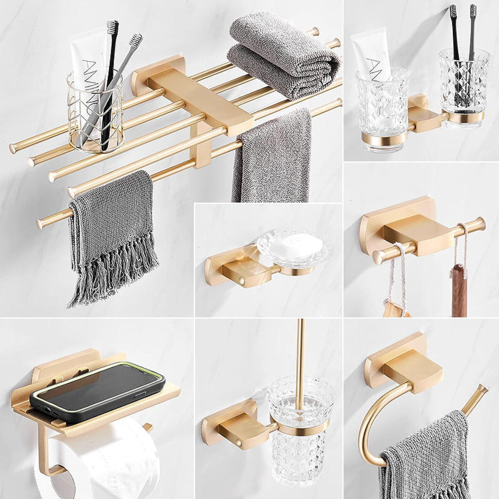 Toilet Towel Rack, Bath Towel Rack, Bathroom Storage Rack, Hardware Storage Pendant, Round Rod Towel Rack