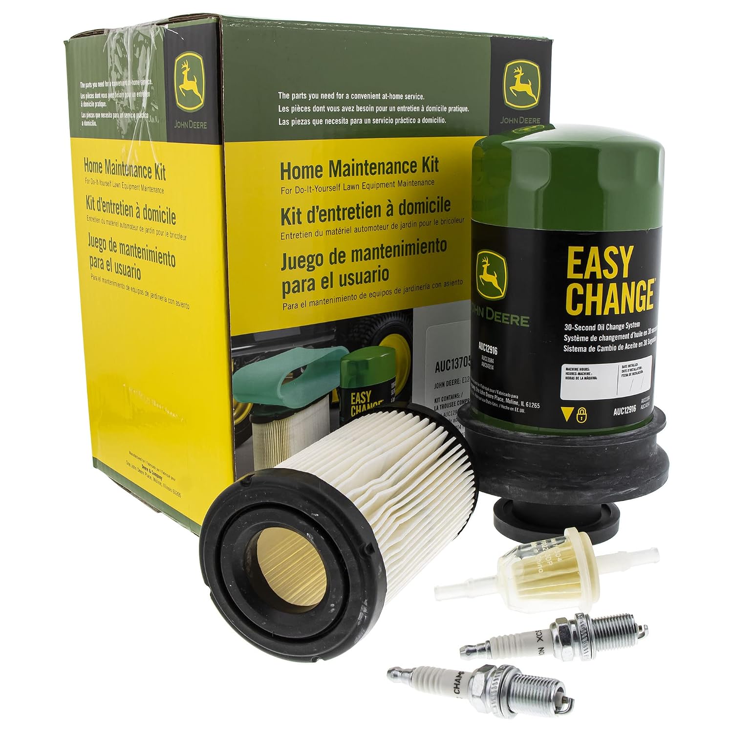 John Deere Original Equipment Model E150 Maintenance Kit + Mulching Blades