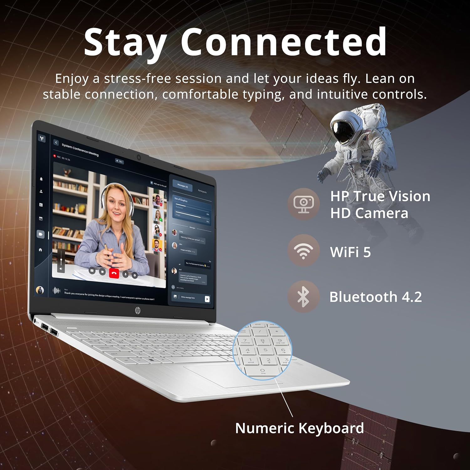 HP 15.6' FHD Touchscreen Business Laptop, Intel i7-1255U, 64GB RAM, 2.28TB Storage (2TB SSD+288GB Docking Station Set), Intel Iris Xe Graphics, Full-Size Keyboard, HD Webcam, Windows 11 Pro, Silver