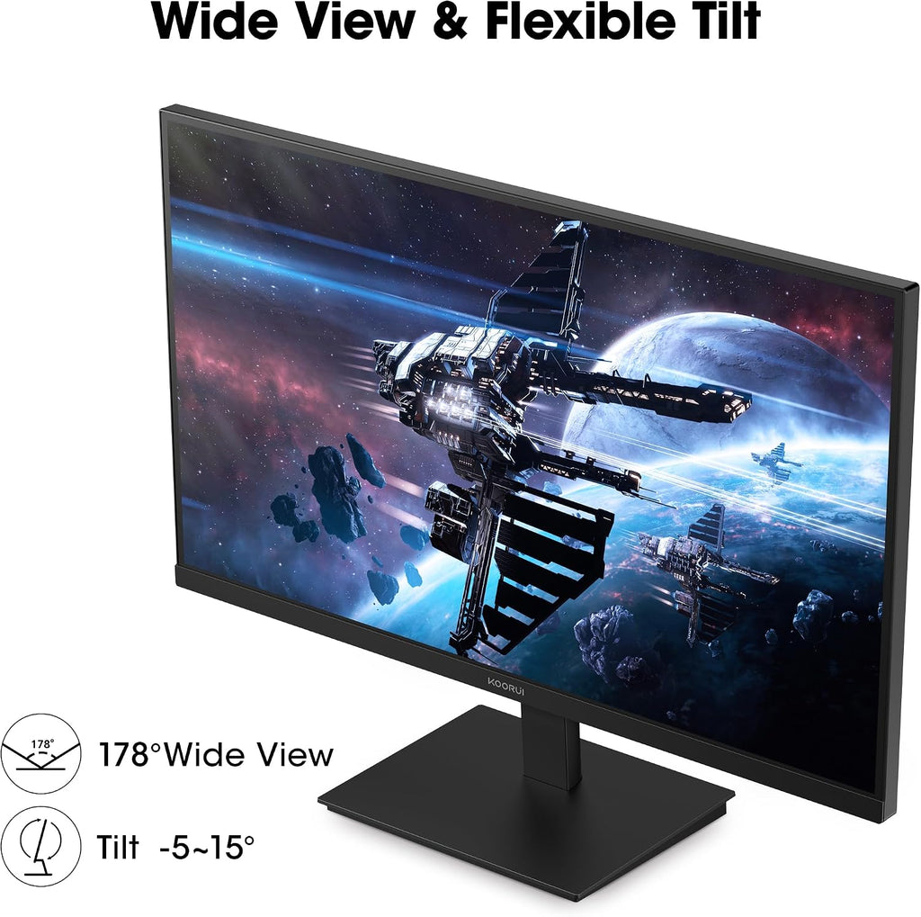 KOORUI 27' FHD 1080P Gaming Monitor, 144Hz Computer Monitor, New, E2711K