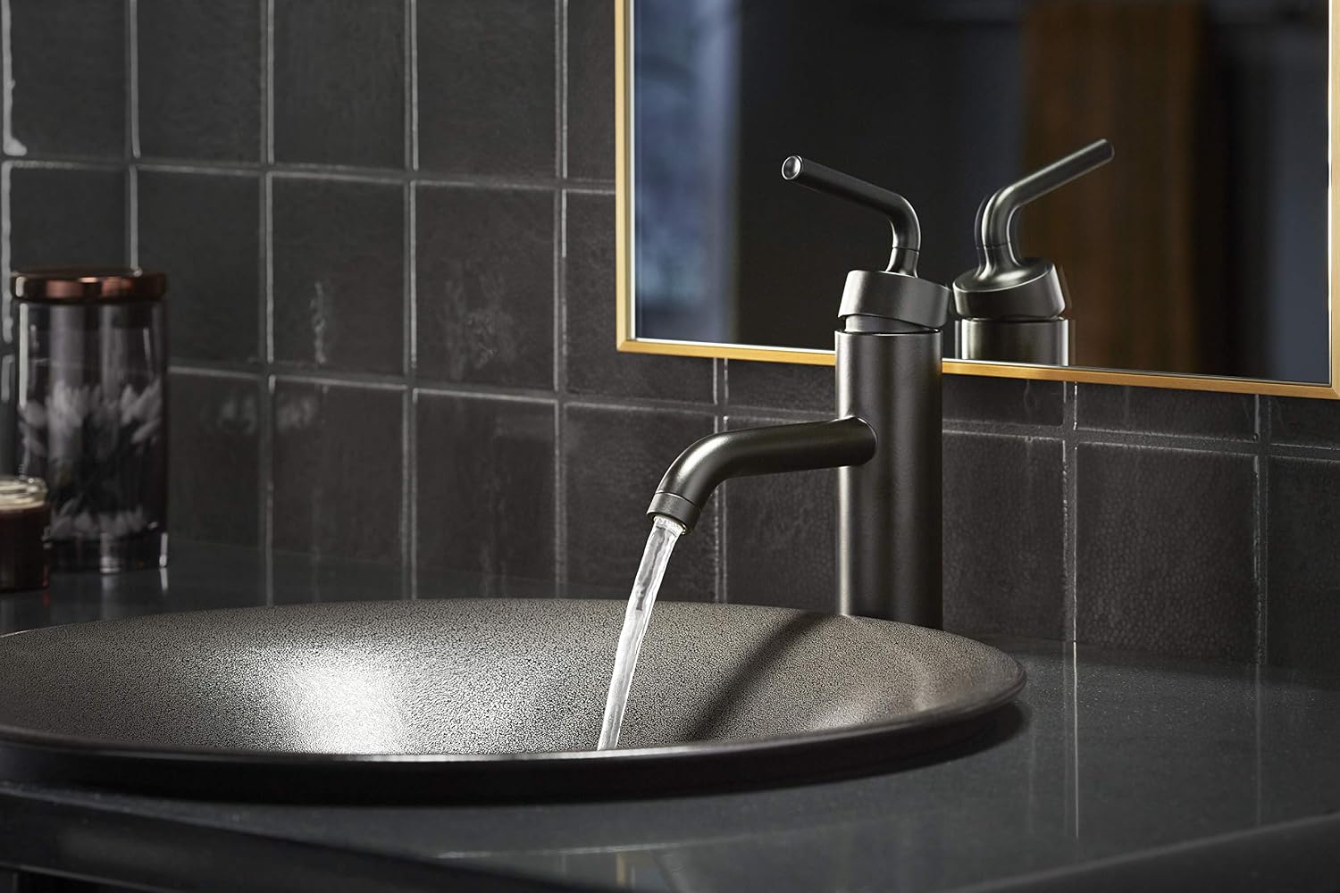 KOHLER K-14410-4-RGD Purist Bathroom Sink Faucet, Vibrant Rose Gold